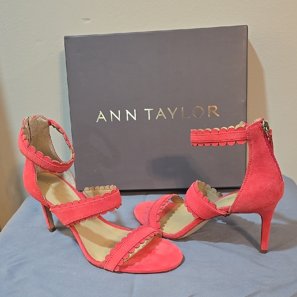 Ann Taylor Women's Pink Heeled Sandals